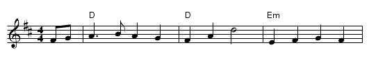 All The Way To Galway - staff notation