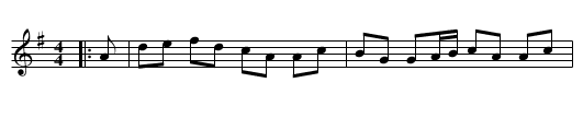 All the way to Galway - staff notation