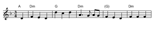 All Things Are Quite Silent - staff notation