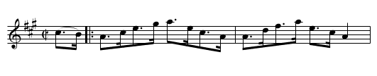 Allan's Reel - staff notation