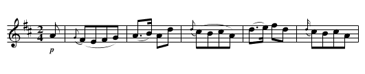 Allegretto - staff notation