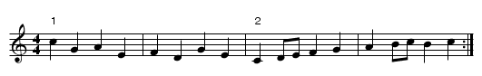 Alleluia Round - staff notation