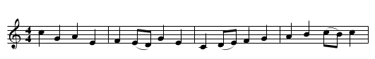 Alleluia - staff notation