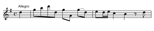 Allemand. SenH.007 - staff notation