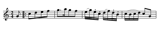 Allemanda [3] - staff notation