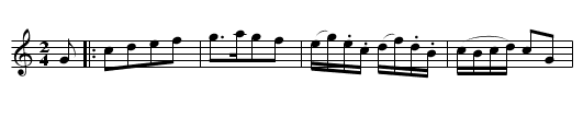 Allemanda - staff notation