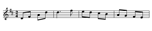 Allemande, L' - staff notation