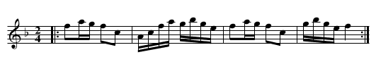 Allemande La Grande - staff notation