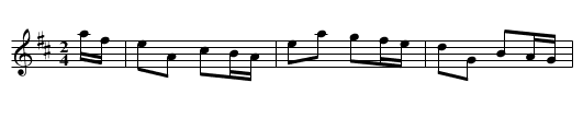Allengrange's March - staff notation