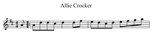 Allie Crocker - staff notation