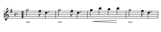 ALLOA HOUSE - staff notation