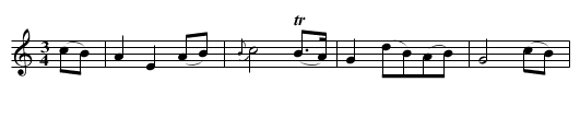 Alloway House - staff notation
