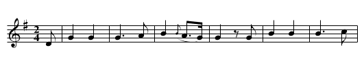 ALL'S WELL - staff notation