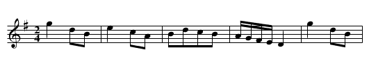 All's Well - staff notation