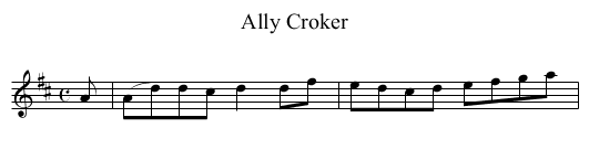Ally Croker - staff notation
