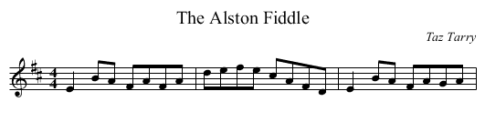 Alston Fiddle, The  - staff notation