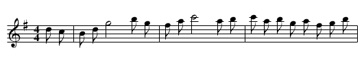 Alston Hornpipe - staff notation