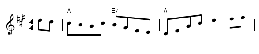 Altan reel from Liz Carroll - staff notation