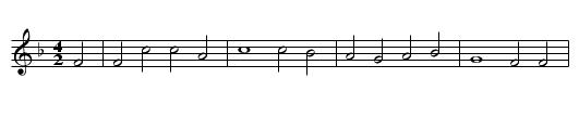 Alte Kuckukslieder (Kuckuks Ausflug) - staff notation