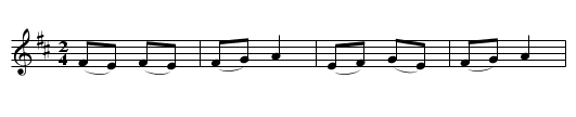 Alter N&uuml;rnberger Dreher - staff notation