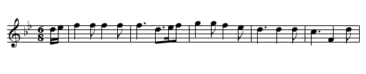 Althea - staff notation