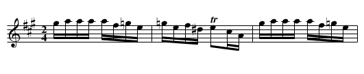 Alunelul de la Orodel - staff notation