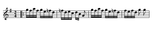 Alunelul de la Orodel - staff notation