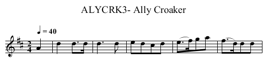 ALYCRK3- Ally Croaker - staff notation