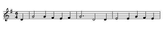 AM BLAU UND WEISSEN BANDE - staff notation