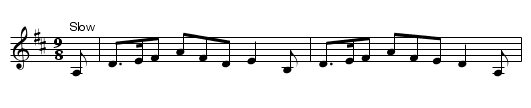 Am Bodach a chianamh - staff notation