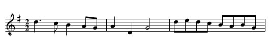 Amarillis - staff notation