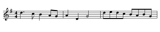 Amarillis - staff notation