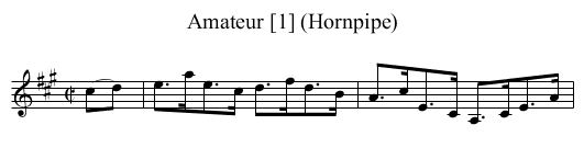 Amateur [1] (Hornpipe) - staff notation