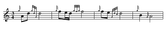 Amazing Grace - staff notation