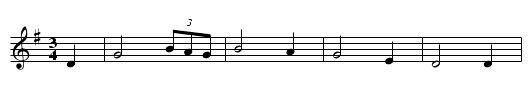 Amazing Grace - staff notation