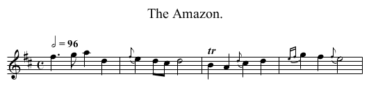 Amazon., The  - staff notation