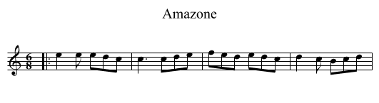 Amazone - staff notation