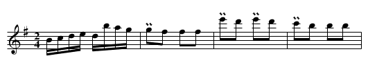 Amelia Polka - staff notation