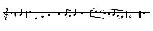 America [3] with the Minuet - staff notation