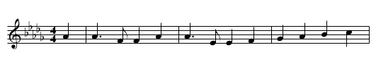 America the Beautiful - staff notation