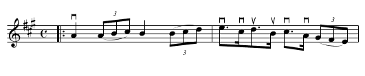 AMERICAN HORNPIPE - staff notation