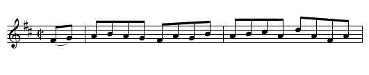 AMERICAN HORNPIPE - staff notation