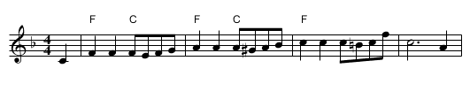 American Patrol  (F) - staff notation