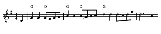 American Patrol  (G) - staff notation