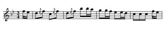 American Sett Figure 3 - staff notation