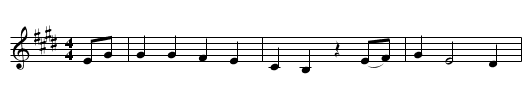 American Woods - staff notation