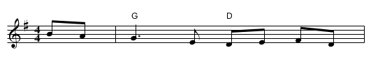 Amhran Dochais & C&aacute;it Ni Dhuibhir - staff notation