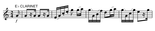 AMILIE QUICK-STEP - staff notation