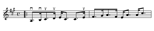 AMONG THE HEATHER - staff notation