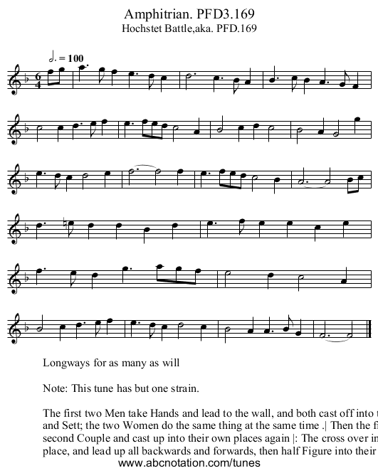 Amphitrian. PFD3.169 - staff notation